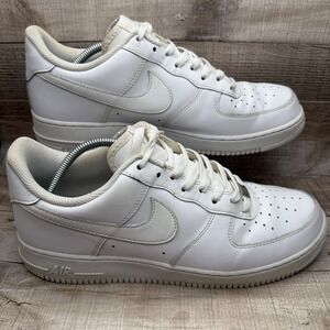 Nike‎ Air Force 1 AF1 Low '07 Sneakers Mens Size 11.5 11 1/2 Triple White Shoes